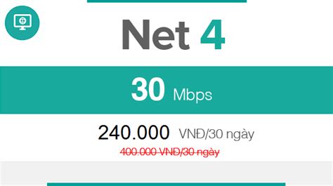 net1|Gói cước FTTH Net 1 – 15Mbps .